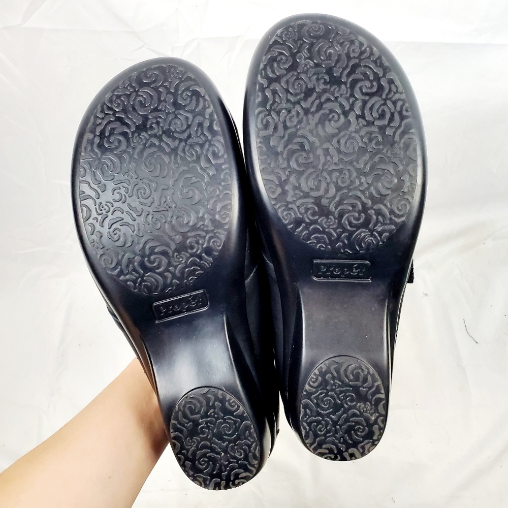 Propet Autumn Black Leather Wide Width Slip On Loafer‎ - Picture 6 of 8
